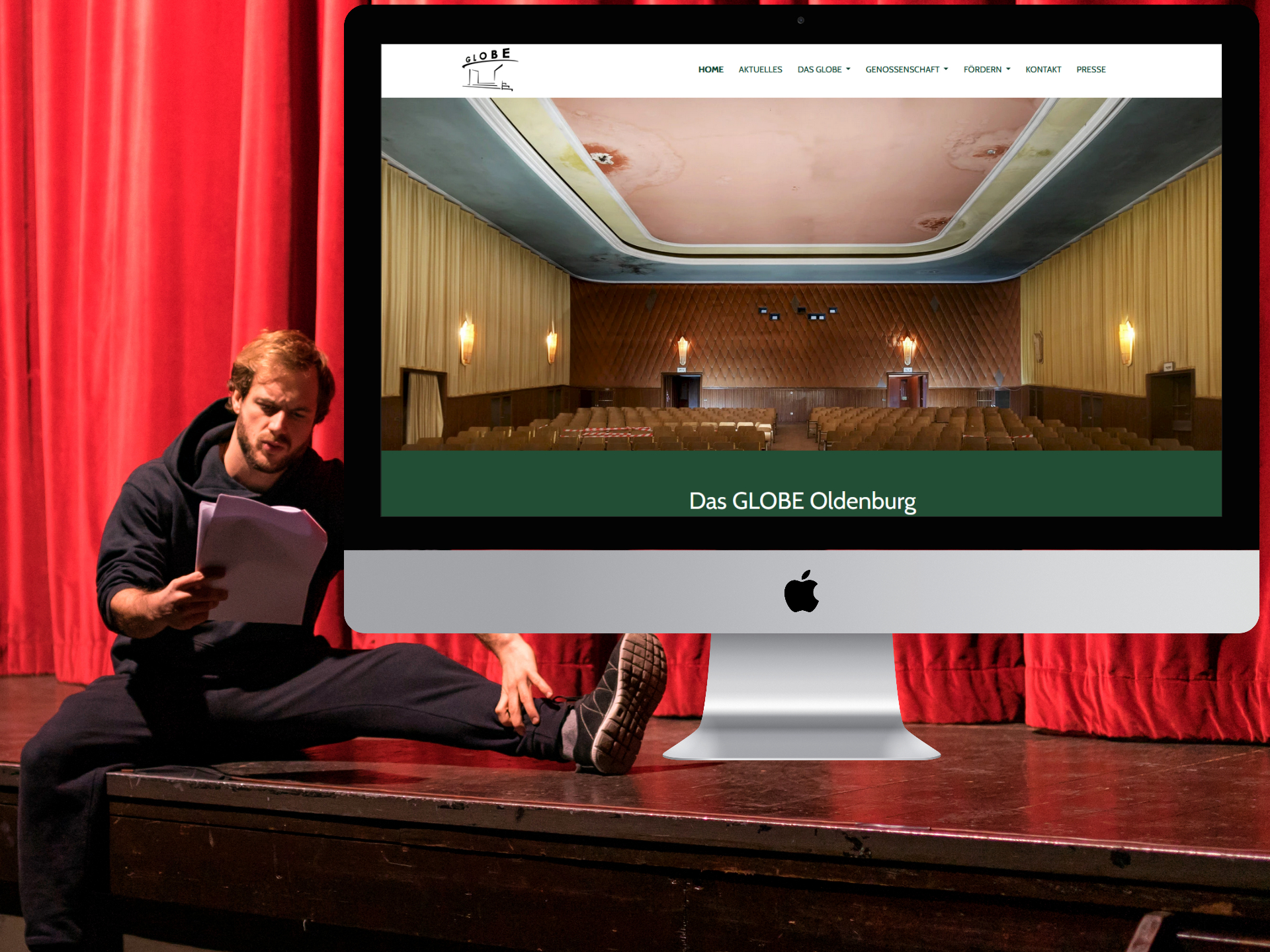 Globe Mockup Desktop